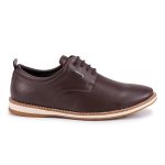 Sapato Social Masculino Sintético Casual Couro Ecológico Platinum Pedway Café