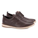 Sapato Social Masculino Sintético Casual Couro Ecológico Platinum Pedway Café