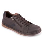 Sapatênis Casual Masculino Zíper Lateral Start Pedway Marrom