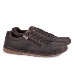 Sapatênis Casual Masculino Zíper Lateral Start Pedway Marrom