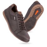 Sapatênis Masculino Casual Calce Fácil Elástico Start Pedway Café