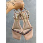 Sandália Rasteira Bella Strass Colorido