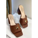  Tamanco Perola Caramelo