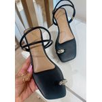 Sandália Rasteira Babi Preta