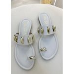 Rasteira Valentina Off White