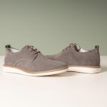 Sapatênis Masculino Couro Cinza Comfort