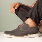 Sapatênis Masculino Couro Grafite Comfort
