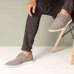 Sapatênis Masculino Couro Cinza Comfort