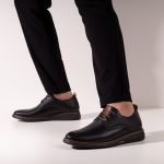 Sapato Casual Derby Masculino Em Couro Preto