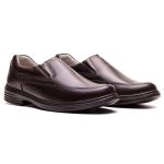 Sapato Masculino Ultra Comfort em Couro Café