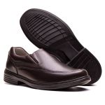 Sapato Masculino Ultra Comfort em Couro Café
