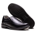 Sapato Masculino Ultra Comfort em Couro Preto