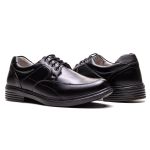 Sapato Masculino Ultra Comfort em Couro Preto