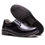 Sapato Masculino Ultra Comfort em Couro Preto