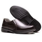 Sapato Masculino Ultra Comfort em Couro Café