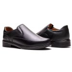 Sapato Masculino Ultra Comfort em Couro Preto