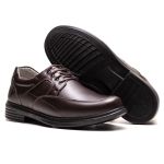 Sapato Masculino Ultra Comfort em Couro Café