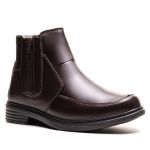 Bota Masculina Ultra Comfort em Couro Café