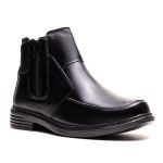 Bota Masculina Ultra Comfort em Couro Preta