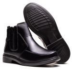 Bota Masculina Ultra Comfort em Couro Preta