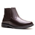 Bota Masculina Ultra Comfort em Couro Café
