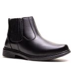 Bota Masculina Ultra Comfort em Couro Preta