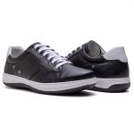 Sapatênis Masculino Ultra Comfort em Couro Preto