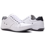 Sapatênis Masculino Ultra Comfort em Couro Branco