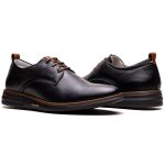 Sapato Casual Derby Masculino Em Couro Preto