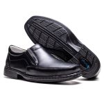 Sapato Masculino Ultra Comfort em Couro Preto