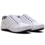 Sapatênis Masculino Ultra Comfort em Couro Branco