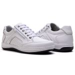 Sapatênis Masculino Ultra Comfort em Couro Branco