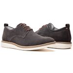 Sapatênis Masculino Couro Grafite Comfort