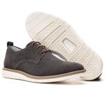 Sapatênis Masculino Couro Grafite Comfort