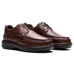 Sapato Comfort Masculino em Couro Café