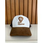 Boné Trucker Aba Camurça Assinatura Pepê Figueiredo 