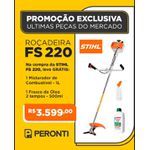 Kit Rocadeira a Combustao Trimcut 42-2 Fs220 + Misturador + Lubrificante