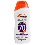 Protetor Solar Fps 70 Corporal E Facial Nutriex - 120 Ml