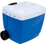 Caixa Termica 42L Azul C/ Alça e Rodas 