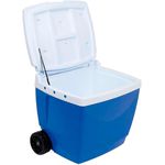 Caixa Termica 42L Azul C/ Alça e Rodas 
