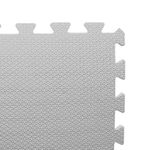 Placa EVA Tatame 100 x 100 x 1cm Cinza Claro