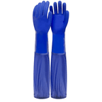 Luva Pvc Azul Punho 66cm Tam g Ca 36581