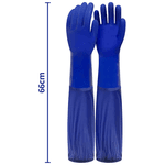 Luva Pvc Azul Punho 66cm Tam g Ca 36581