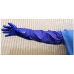 Luva Pvc Azul Punho 66cm Tam g Ca 36581