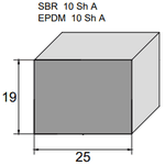 Borracha Esponjosa 19 x 25