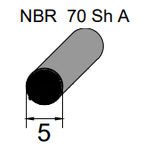 Cordao Oring 5mm