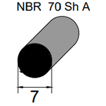 Cordao Oring 7mm
