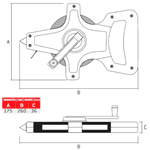 Trena 50mx12,5mm Fita Pvc Aberta/Sparta