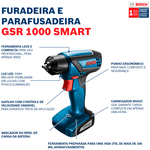 Furad/Paraf Gsr 1000 Smart + 33ac Bateria Mal
