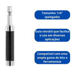 Adaptador Magnetico para Bits 1/4pol Ingco Com Guia Retratil
